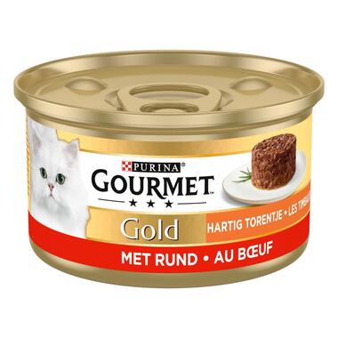 GOURMET™ Gold Hartig Torentje met Rund kattenvoer nat