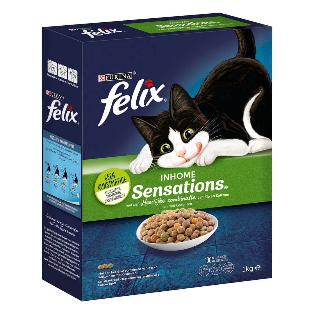 Ik zie je morgen gezond verstand Iedereen FELIX kattenvoer Inhome Sensations droge brokken | Purina