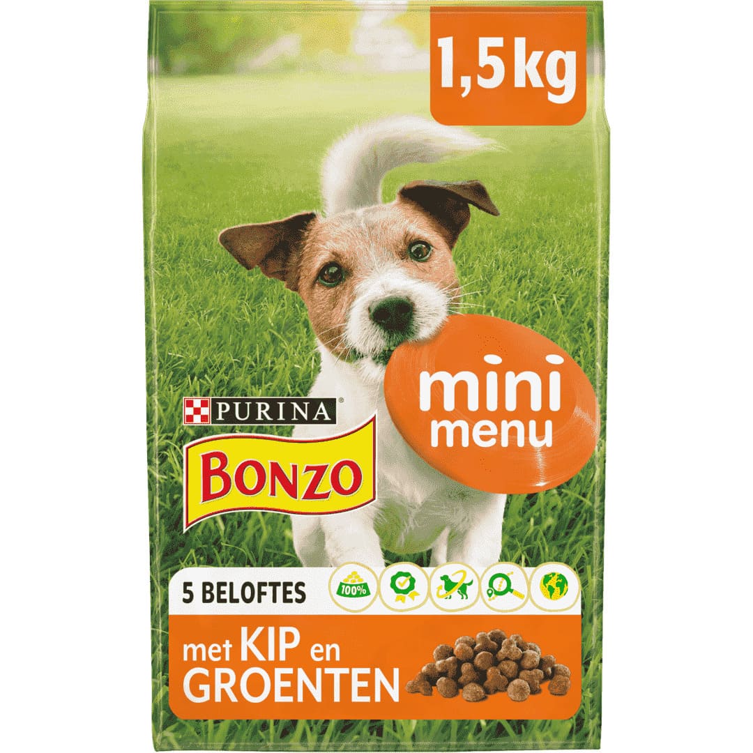 financiën vleugel Er is behoefte aan BONZO® hondenbrokken: Mini Menu Kip | Purina