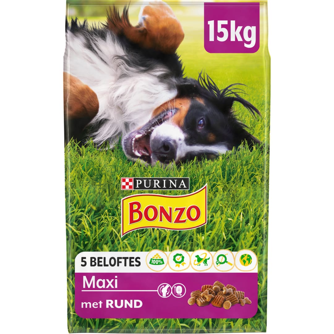 Belastingbetaler Handig Interpretatie BONZO® hondenbrokken: Maxi met Rund | Purina
