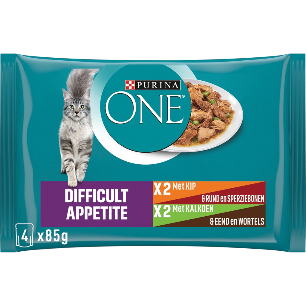 Mm erts Messing PURINA ONE® Adult Reepjes in Saus kattenvoer nat| Purina