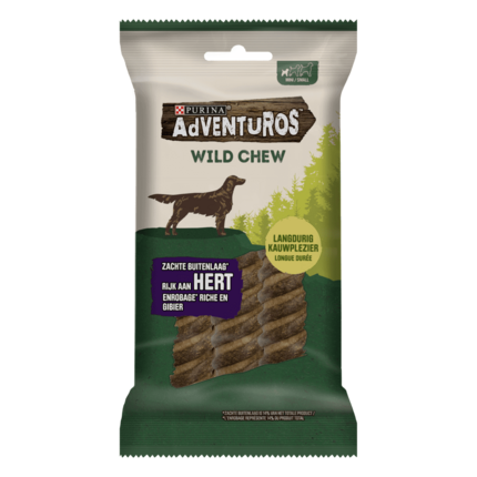 Adventuros Wild Chew Hert small voorzijde verpakking