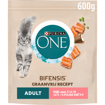 PURINA ONE® Graanvrij Adult Rijk aan Zalm kattenvoer