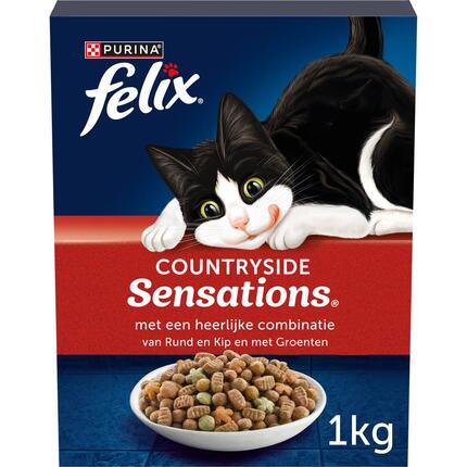 FELIX® Countryside Sensations met Rund, Kip en Groenten kattenvoer