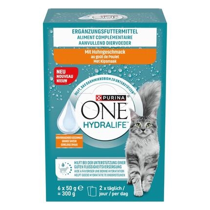 PURINA® ONE® HYDRALIFE® Aanvullend diervoeder voor Volwassen katten met Kipsmaak