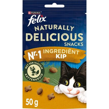 Felix Naturally Delicious katten snacks Kip MHI