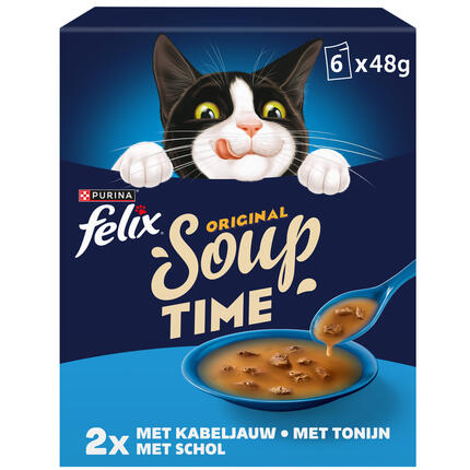 FELIX® Soup Original Vis Selectie kattenvoer nat