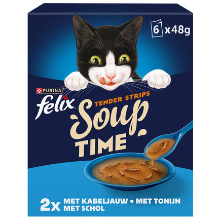 FELIX® Soup Filets Vis Selectie kattenvoer nat