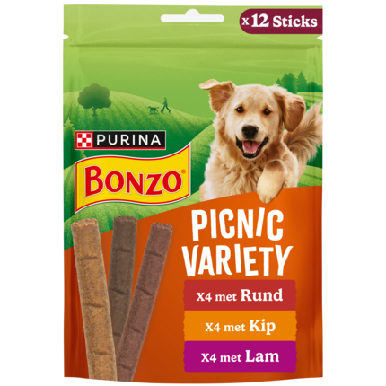 BONZO® Picnic Variety met Kip, met Rund, met Lam hondensnacks