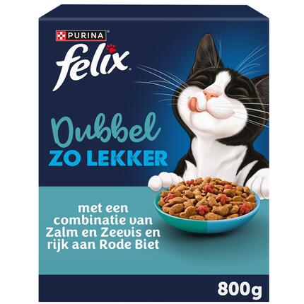 FELIX® Dubbel Zo Lekker met Zalm en Zeevis kattenvoer