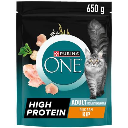 PURINA ONE® High Protein Rijk aan Kip kattenvoer
