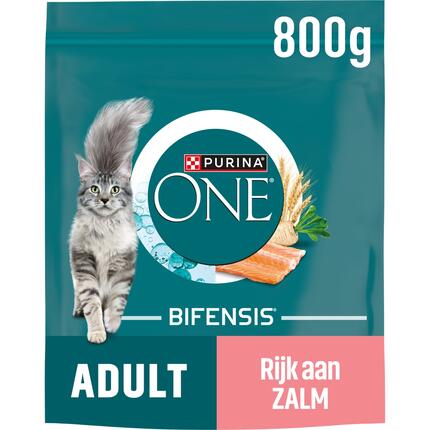 PURINA ONE® Adult Rijk aan Zalm en Volkoren Granen kattenvoer