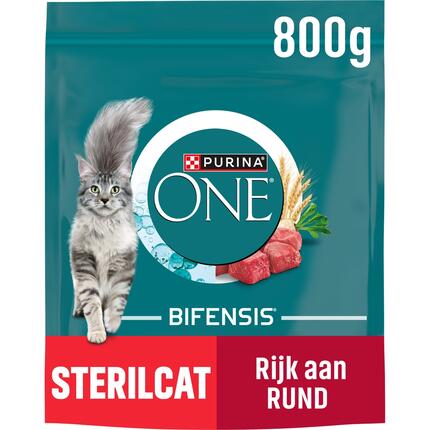 PURINA ONE® Sterilcat Rijk aan Rund en Tarwe kattenvoer