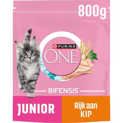 PURINA ONE® Junior Rijk aan Kip en Volkoren Granen kattenvoer