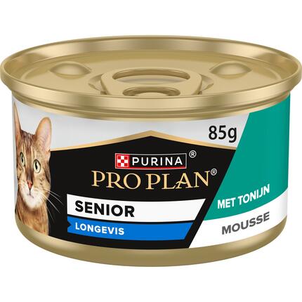 PURINA® PRO PLAN® Senior Kat 7+ Mousse Rijk aan Tonijn natvoer