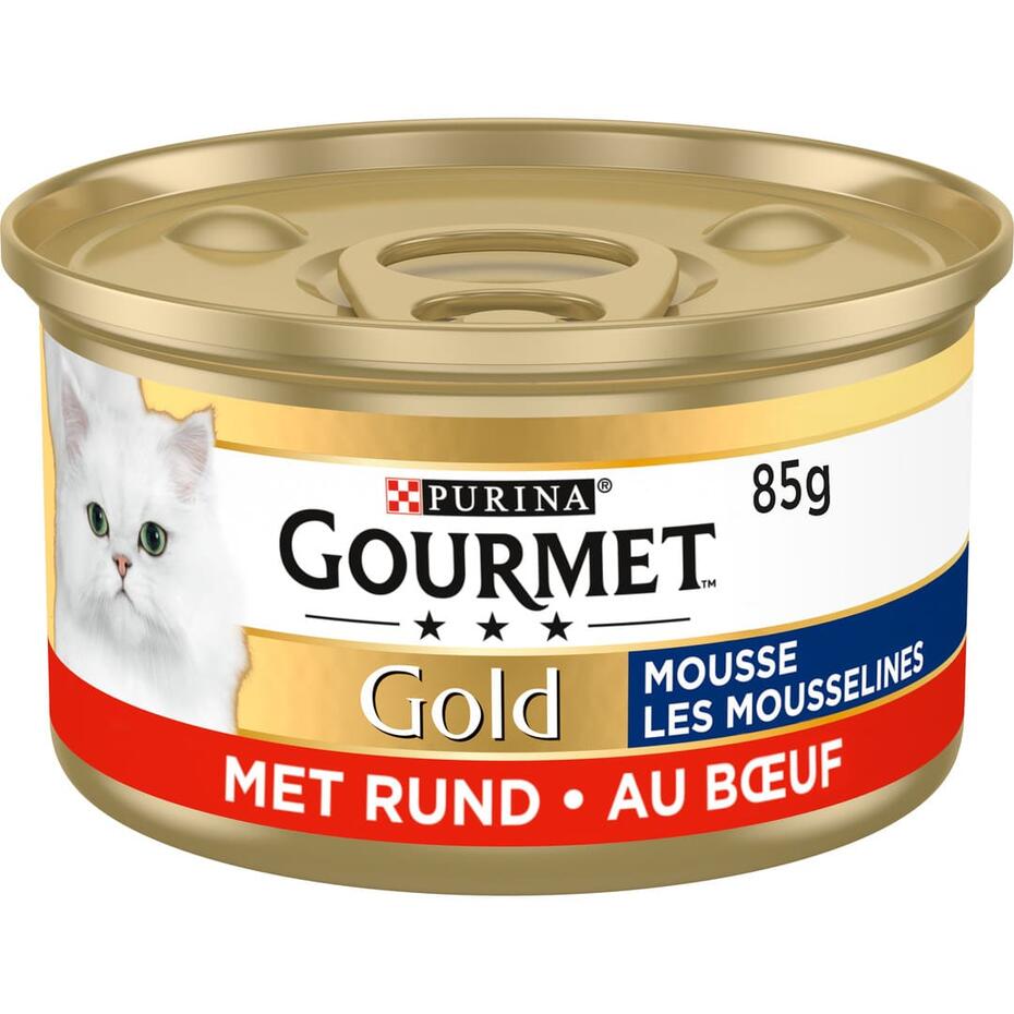GOURMET™ Gold Mousse met Rund kattenvoer nat