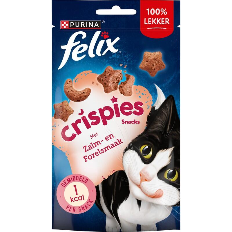FELIX® Crispies met Zalm- & Forelsmaak kattensnacks