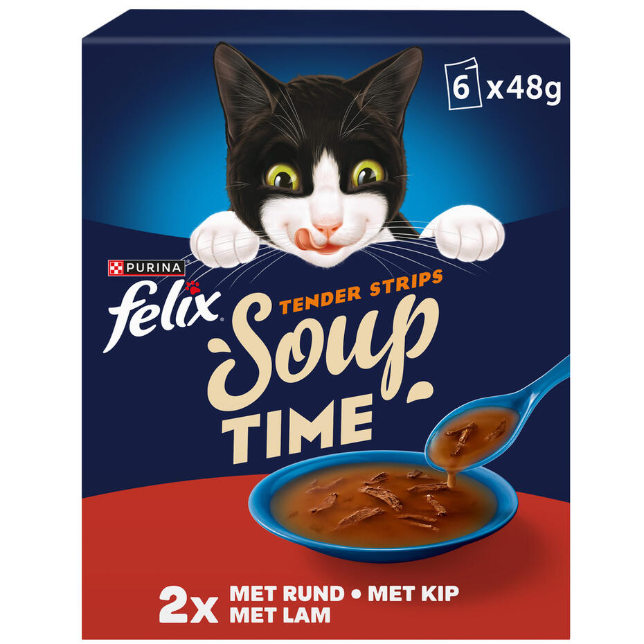 FELIX® Soup Filets Farm Selectie kattenvoer nat