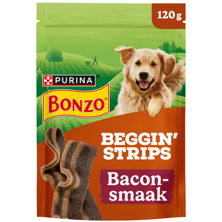 BONZO® Beggin’ Strips met Baconsmaak hondensnacks