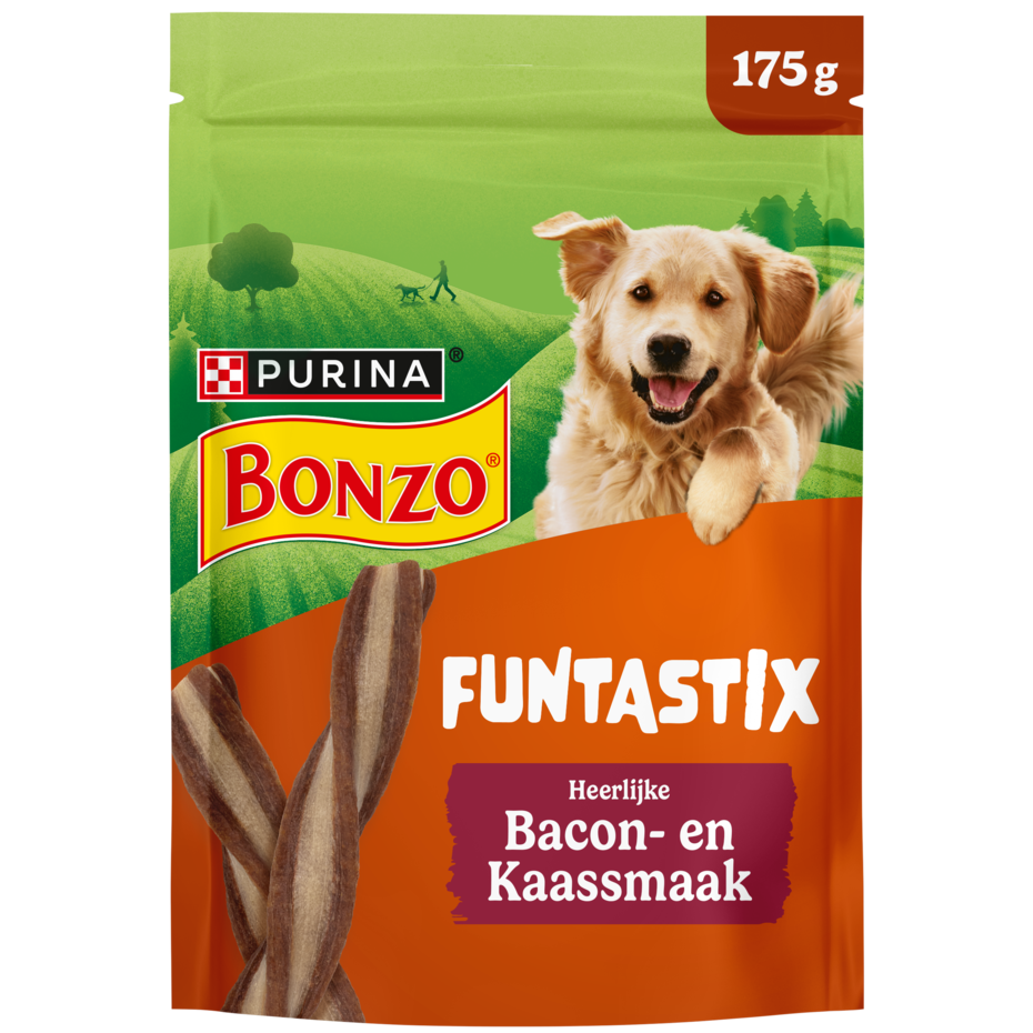 BONZO® Funtastix met Bacon- & Kaassmaak hondensnacks