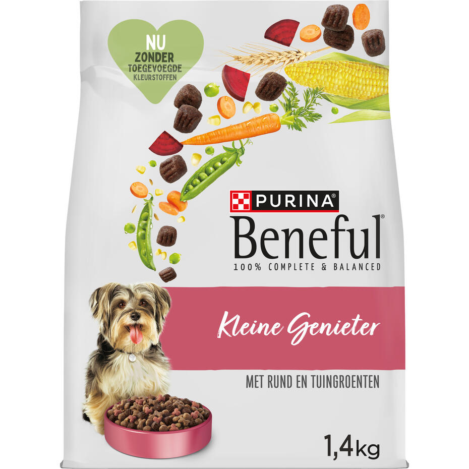 BENEFUL® Kleine Genieter met Rund en Tuingroenten hondenvoer