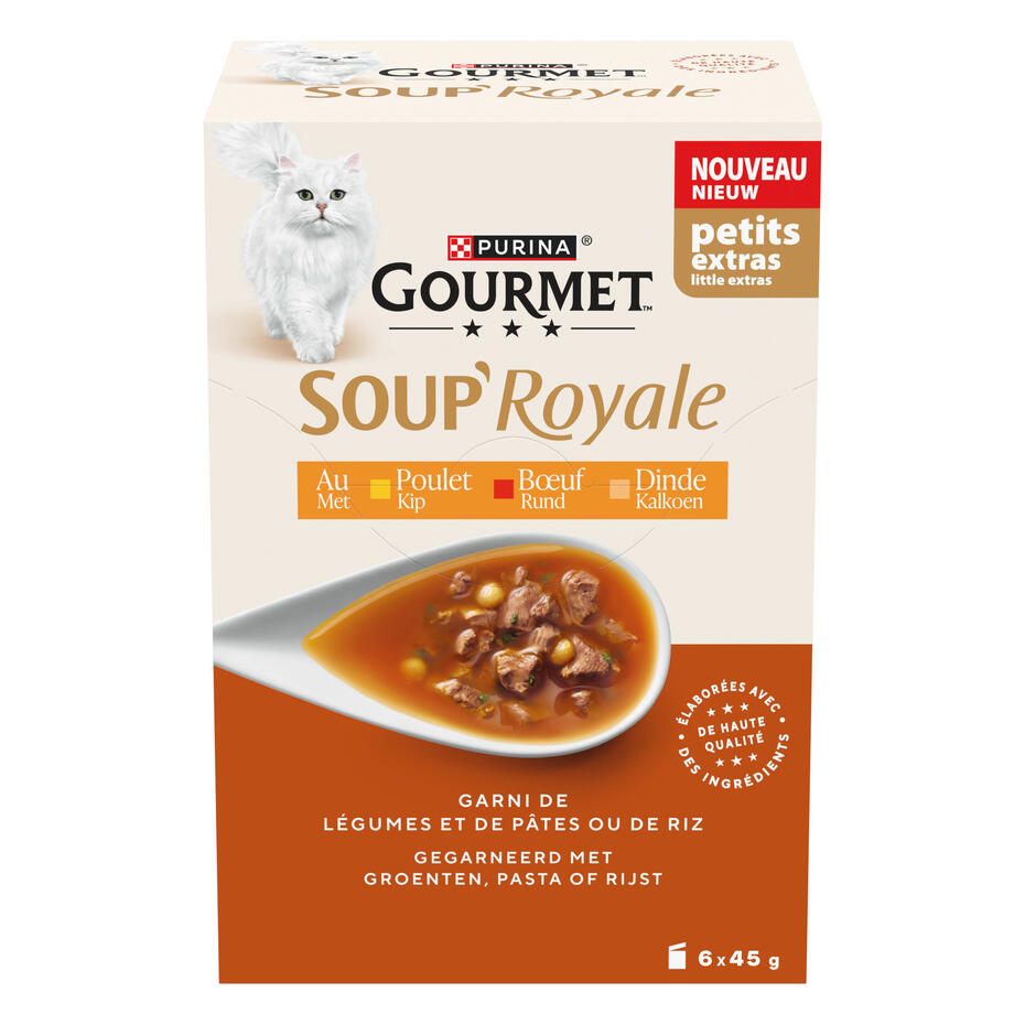 GOURMET™ Soup Royale Vlees Kattenvoer Nat