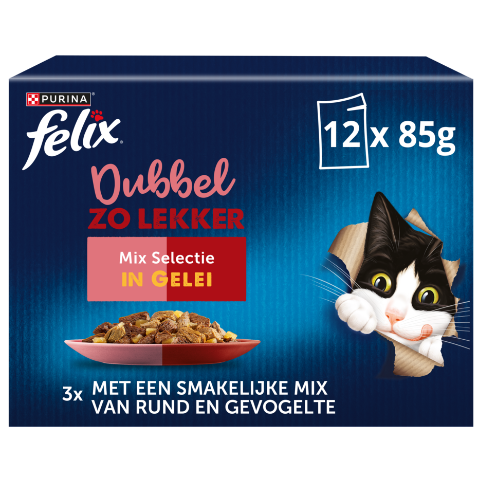 Felix kattenvoer Elke Dag Feest Dubbel Mix vooraanzicht