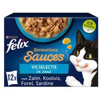 Felix kattenvoer Sensations Saus Vis Selectie MHI