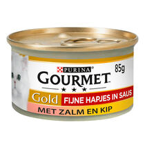 Gourmet Gold kattenvoer fijne hapjes zalm kip saus MHI