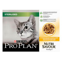 PRO PLAN kattenvoer sterlised nutrisavour kip vooraanzicht