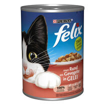 Felix kattenvoer blik rund gevogelte voorzijde