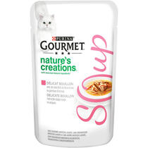 Gourmet kattenvoer natures creations soup tonijn pouch voorzijde