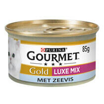 Gourmet Gold kattenvoer luxe mix zeevis spinazie saus MHI