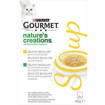Gourmet kattenvoer natures creations soup kip groente vooraanzicht