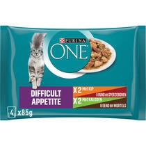 Purina One kattenvoer nat difficult appetite saus voorzijde