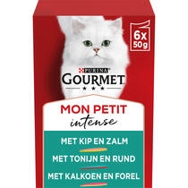 Gourmet kattenvoer Mon Petit Intense vlees vis mix MHI