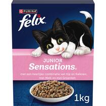 FELIX® Junior Sensations met Kip en Groenten kattenvoer voor kittens