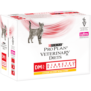 PPVD DM St/Ox Diabetes Management natvoer kip kattenvoer Voorzijde