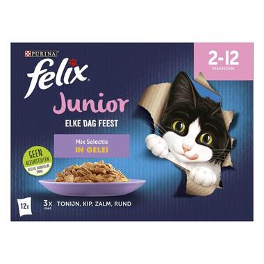Felix kattenvoer Elke Dag Feest Junior vooraanzicht