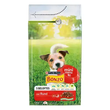 Bonzo hondenvoer Mini Menu Rund vooraanzicht