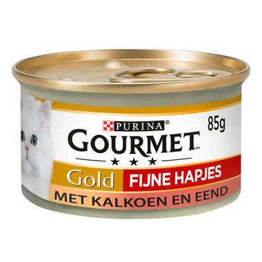 Gourmet Gold kattenvoer fijne hapjes kalkoen eend saus MHI
