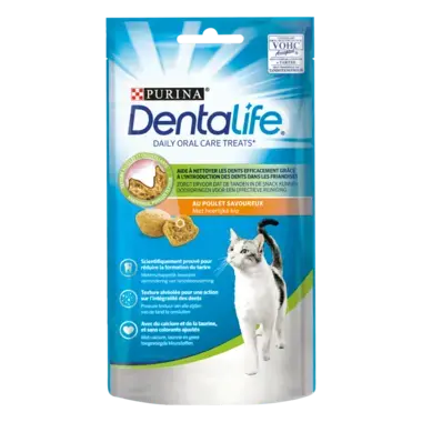 Dentalife kat kip snacks voorzijde