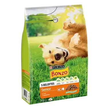 Bonzo hondenvoer Senior Kip voorzijde