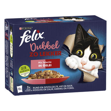 Felix kattenvoer Elke Dag Feest Dubbel Mix voorzijde