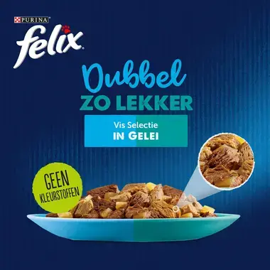 Felix kattenvoer Elke Dag Feest Dubbel Vis product