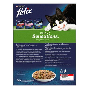 Felix kattenvoer Sensations Inhome achterzijde