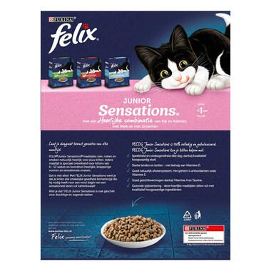 Felix kattenvoer Sensations Junior achterzijde