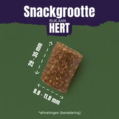 Adventuros hert superfood snack grootte