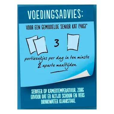 Felix kattenvoer Original Senior Mix voedingsadvies