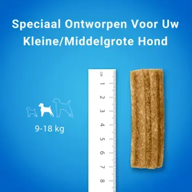 Dentalife hond snacks small afmeting